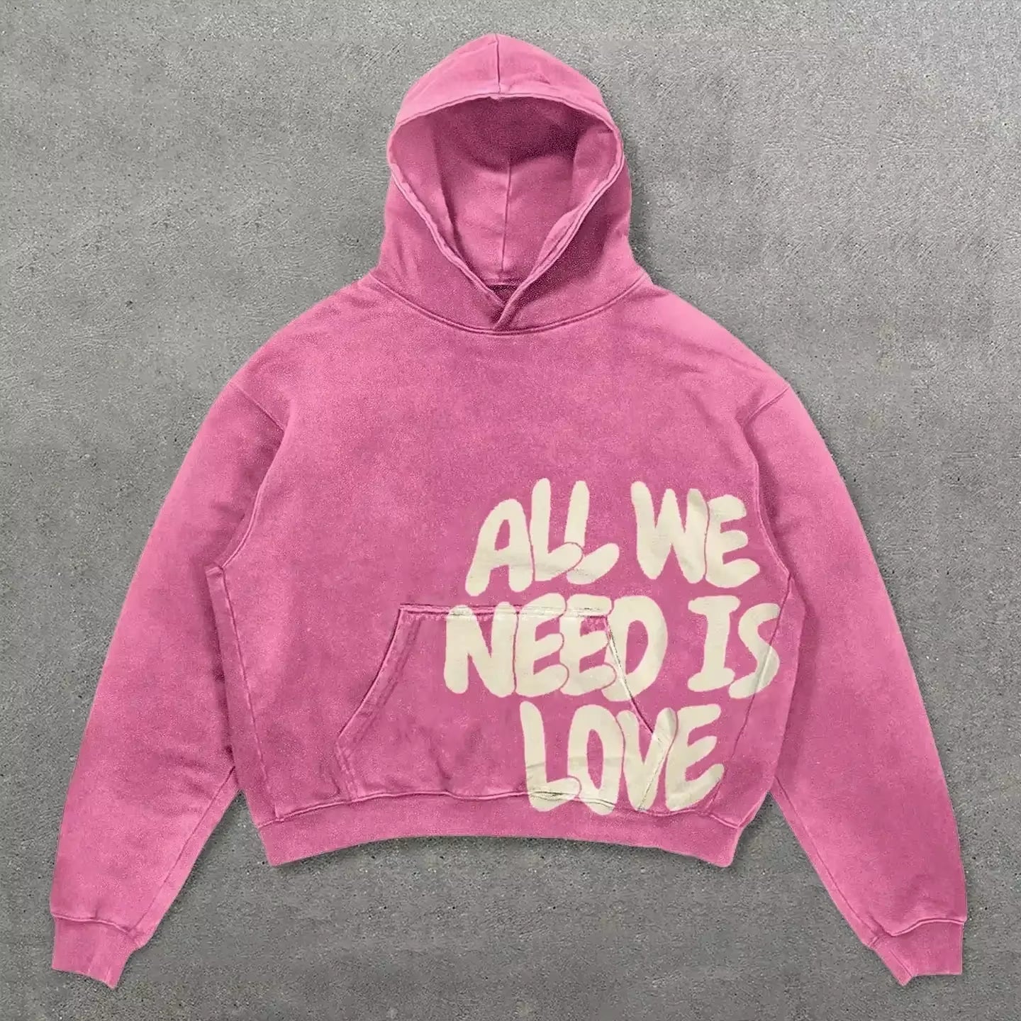 Harajuku Thickened Letter Print Oversized Hoodie Y2K Goth Hoodies Women Streetwear Tops Sweatshirt Grunge Clothes Men Clothing