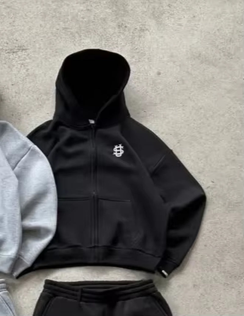 Y2K Letter Zipper Hoodie Clothing Men'S Ala Lake Fashion Fashion Embroidery Oversized Oversized Hoodie Sweatshirt Zipper Jacket