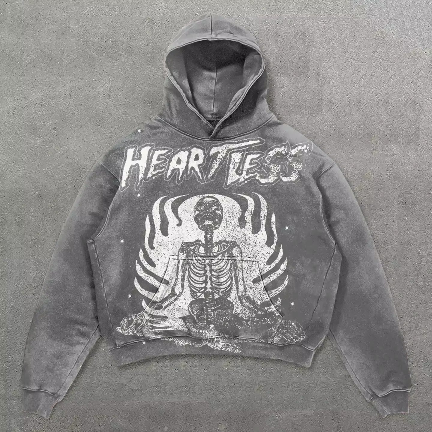 Harajuku Thickened Letter Print Oversized Hoodie Y2K Goth Hoodies Women Streetwear Tops Sweatshirt Grunge Clothes Men Clothing