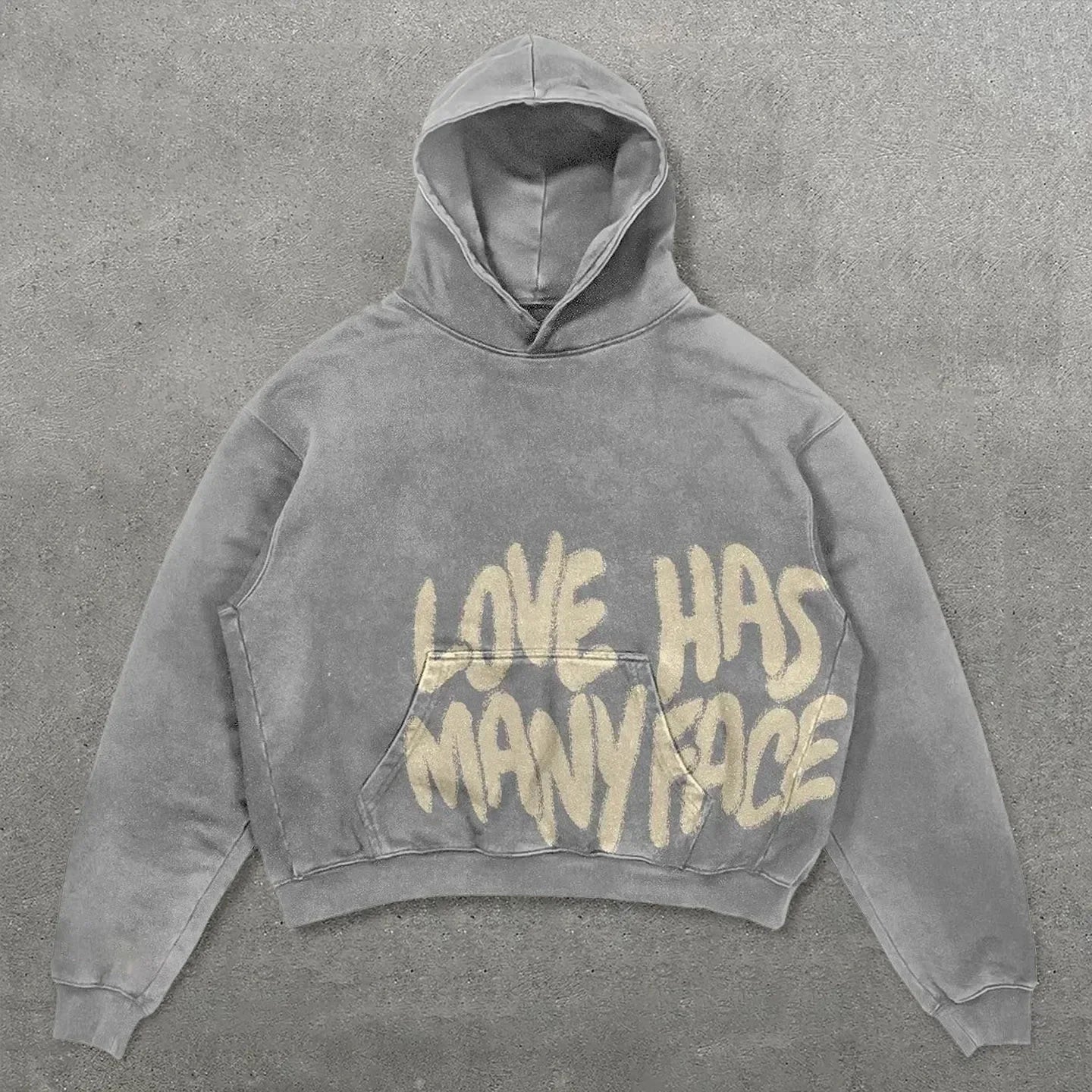 Harajuku Thickened Letter Print Oversized Hoodie Y2K Goth Hoodies Women Streetwear Tops Sweatshirt Grunge Clothes Men Clothing