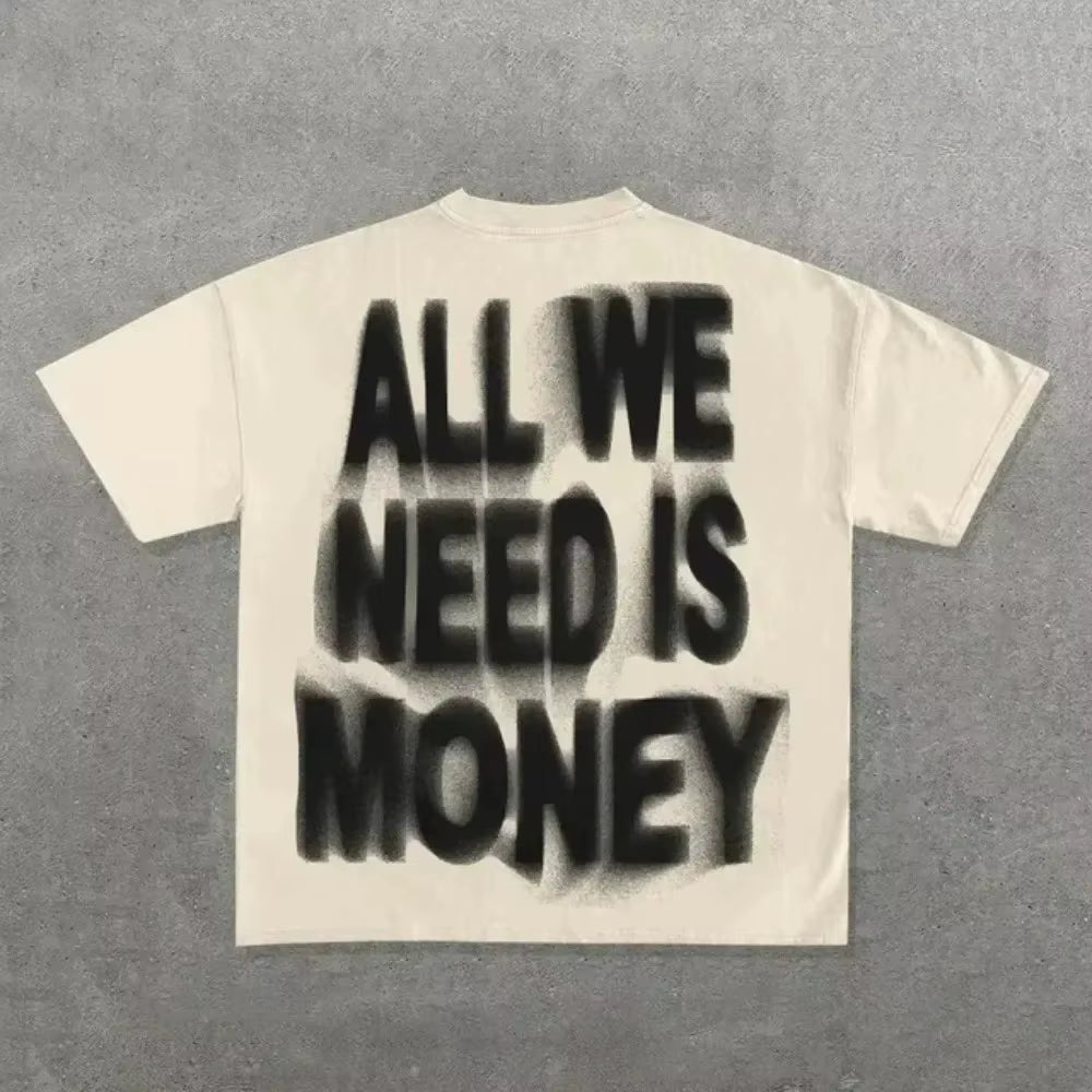 Ins Streetwear Y2K T Shirt Mens Harajuku Hip Hop Graphic Print Casual Cotton round Neck Tshirt Women Gothic Short Sleeve Tops